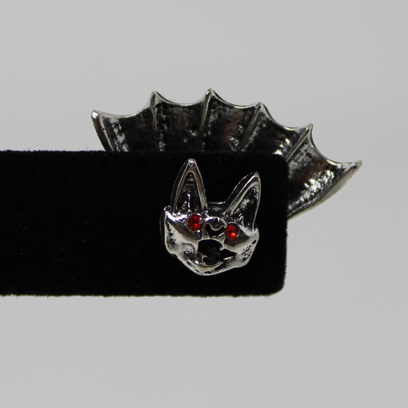 Bat Earrings with Red Eyes!!! - Picture 3 of 4